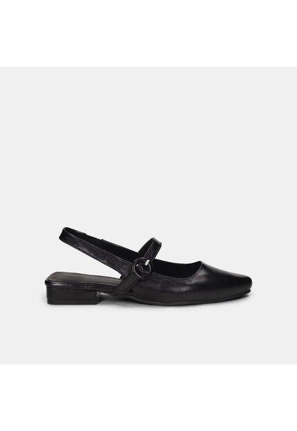 Baletas Para Mujer Bata Negro Boro Flat