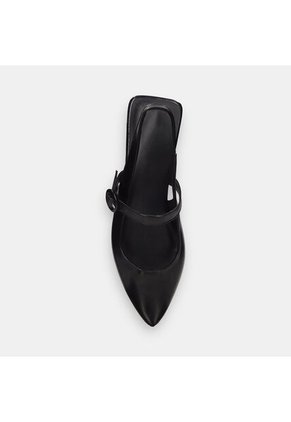 Baletas Para Mujer Bata Negro Boro Flat