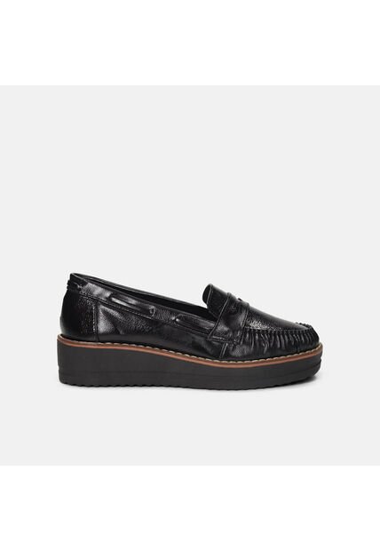 Mocasines Para Mujer Bata Negro Vitello