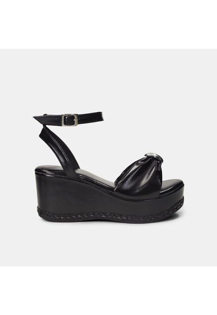 Sandalias Para Mujer Bata Negro Fleur Summer