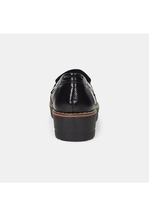 Mocasines Para Mujer Bata Negro Vitello