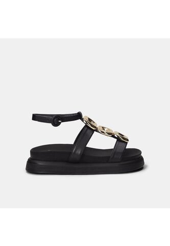 Sandalia Para Mujer Bata Negro Ninfa Bata