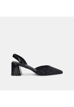Tacones Para Mujer Bata Negro Alta