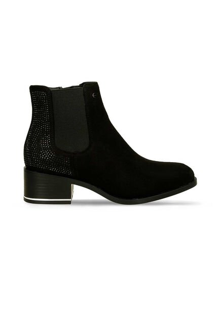 Botines Para Mujer Bata Negro Halena