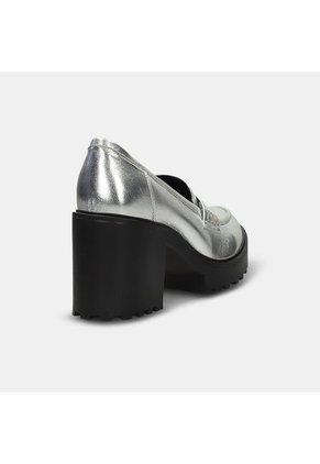 Tacones Para Mujer Bata Plateado Janna