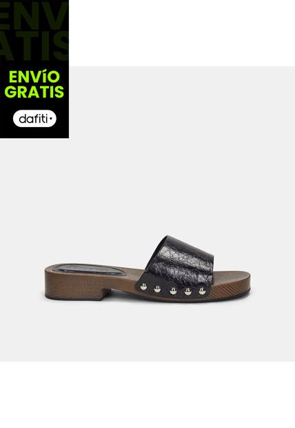 Sandalia Para Mujer Bata Negro Valencia