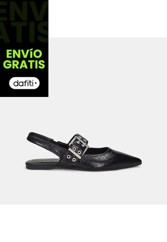 Baleta Para Mujer Bata Negro Prague Bata