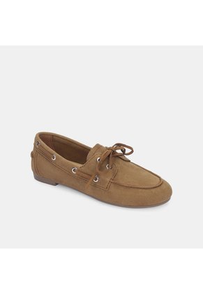 Mocasines Para Mujer Bata Café Oscuro Virginia Flat
