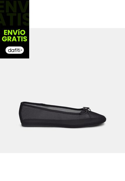 Baleta Para Mujer Bata Negro Delhi