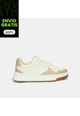 Tenis Para Mujer Bata Blanco Hueso Jara Bata