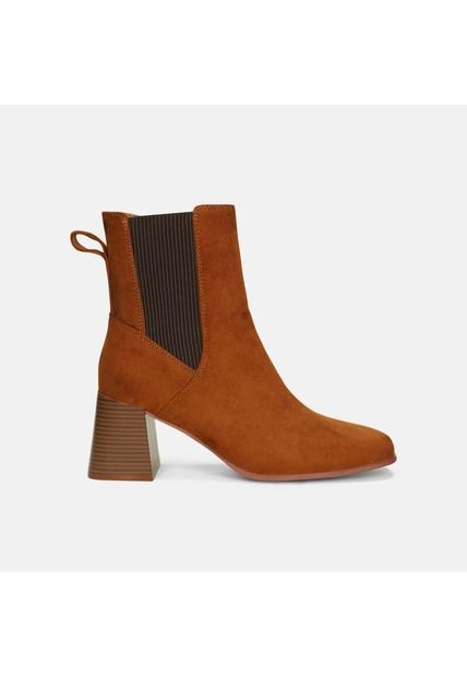Botines Para Mujer Bata Café Claro Luna Cecia