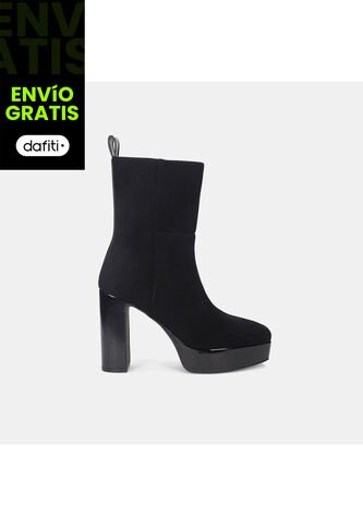 Botines Para Mujer Bata Negro Monica Bata