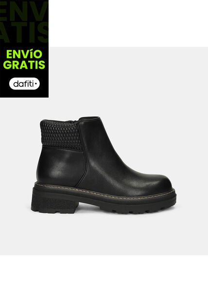 Botines Para Mujer Bata Negro Lamar Ximena