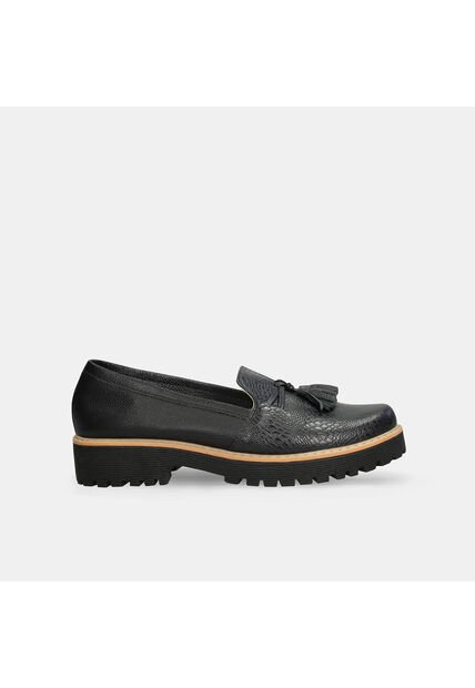 Mocasines Para Mujer Bata Negro Katya