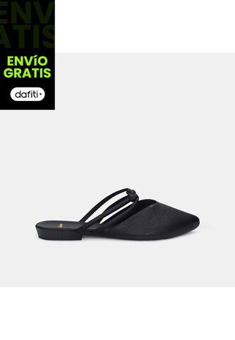 Baleta Para Mujer Bata Negro Gina'S Puntuda Bata