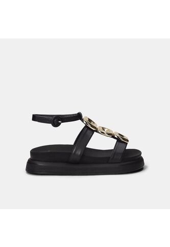 Sandalia Para Mujer Bata Negro Ninfa Bata