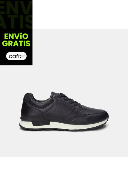 Tenis Para Hombre Bata Negro Perrie Casual