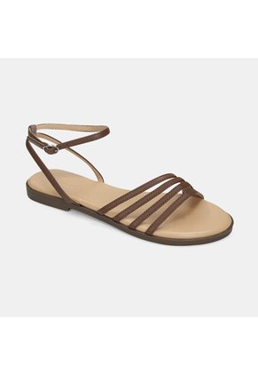 Sandalia Para Mujer Bata Café Oscuro Jackie Strappy