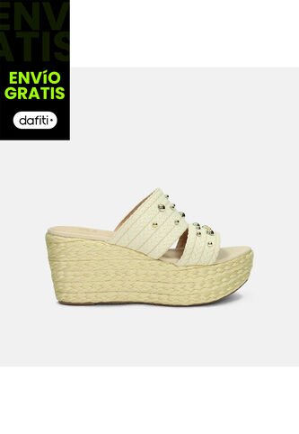 Sandalias Para Mujer Bata Beige Karton Bata