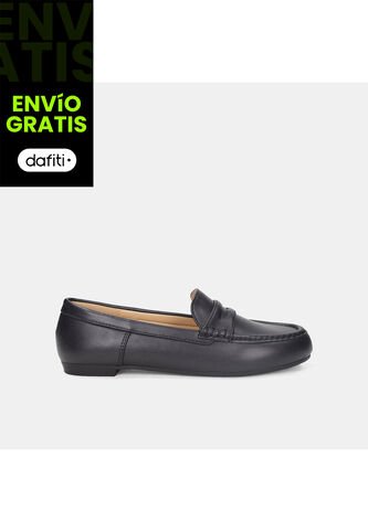 Mocasines Para Mujer Bata Negro Virginia Bata