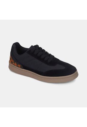 Tenis Para Mujer Bata Negro Retro