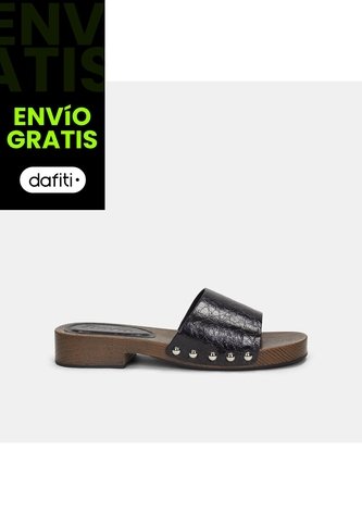 Sandalia Para Mujer Bata Negro Valencia Bata