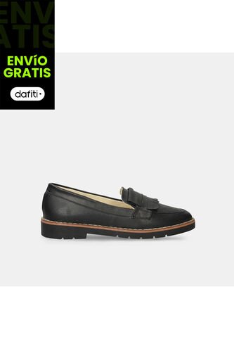 Mocasines Para Mujer Bata Negro Junay Bata