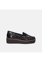 Mocasines Para Mujer Bata Negro Vitello de Bata