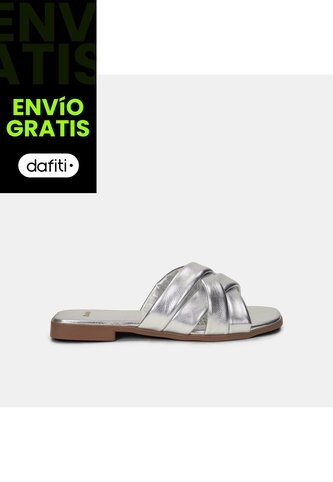 Sandalia Para Mujer Bata Plata Mila Bata