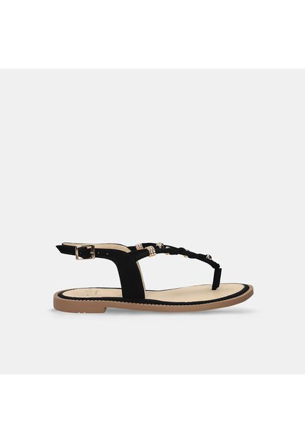 Sandalias Para Mujer Bata Negro Junji