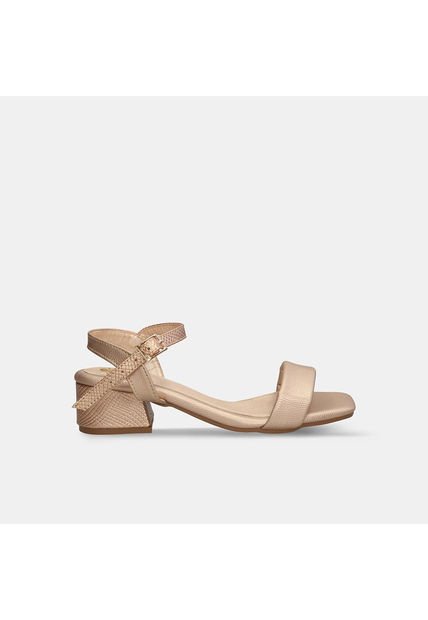 Sandalias Para Mujer Bata Dorado Jarelis