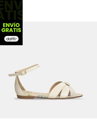 Sandalias Para Mujer Bata Champaña Kokoa Bata