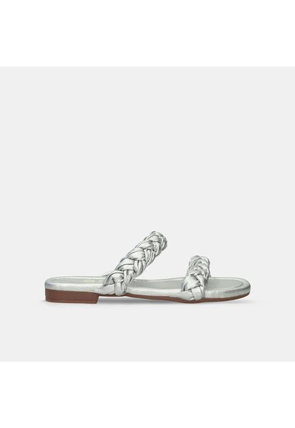 Sandalias Para Mujer Bata Plateado Kandela