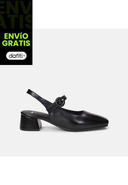 Tacones Para Mujer Bata Negro Kalila
