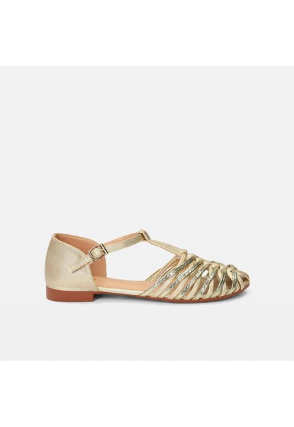 Baletas Para Mujer Bata Champaña Kristel