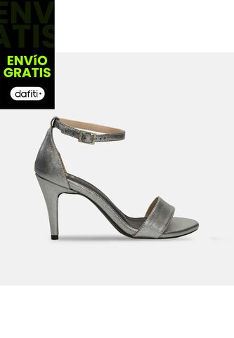 Sandalias Para Mujer Bata Plateado Jazia Bata