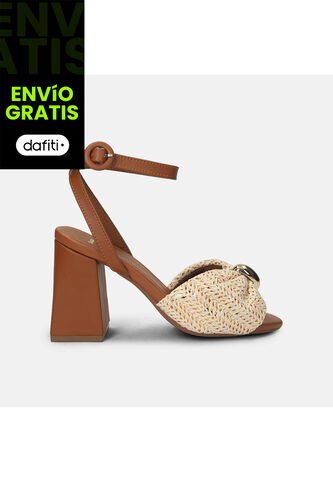 Sandalia Para Mujer Bata Café Claro Merla Bata