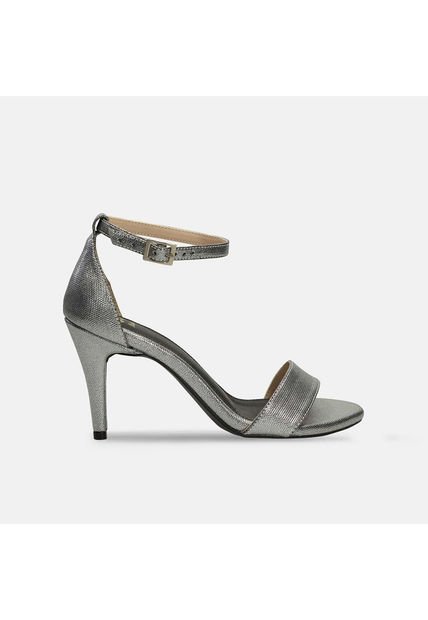 Sandalias Para Mujer Bata Plateado Jazia