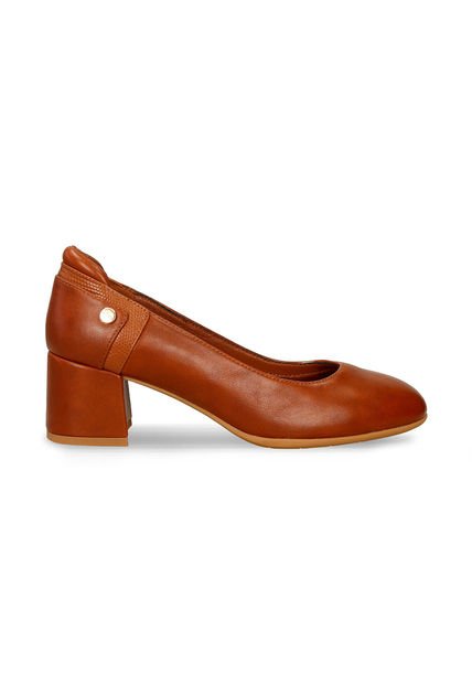 Tacones Para Mujer Bata Comfit Camel Ilaka