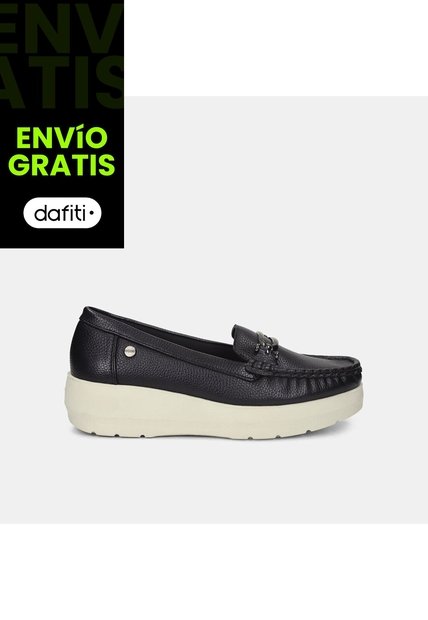 Mocasines Para Mujer Bata Comfit Negro Kelly Mara Flat