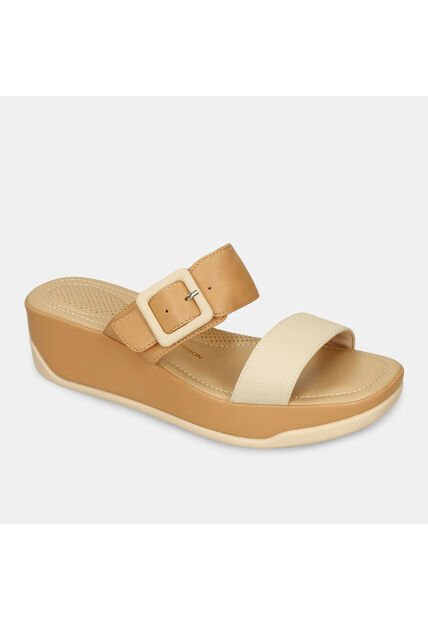 Sandalias Para Mujer Bata Comfit Camel Jacinta