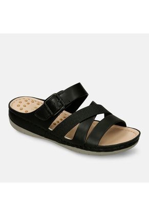 Sandalias Para Mujer Bata Comfit Negro Jylta