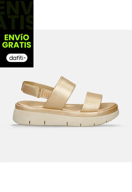 Sandalias Para Mujer Bata Comfit Champaña Jova Felicia