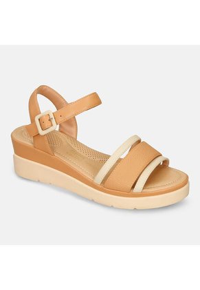 Sandalias Para Mujer Bata Comfit Camel Jilaria