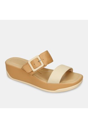 Sandalias Para Mujer Bata Comfit Camel Jacinta