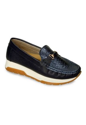 Mocasines Azul Bata Comfit Huli Mujer