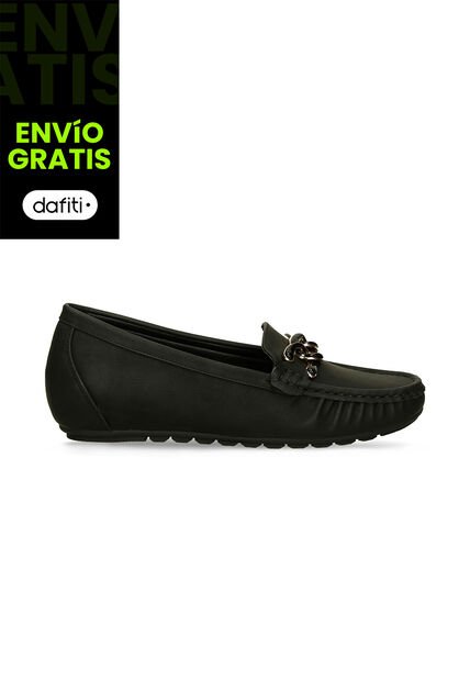 Mocasines Para Mujer Bata Comfit Negro Irma