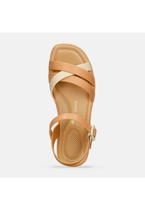 Sandalias Para Mujer Bata Comfit Camel Jilmar
