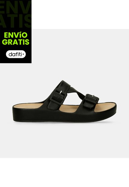 Sandalias Para Mujer Bata Comfit Negro Jukari