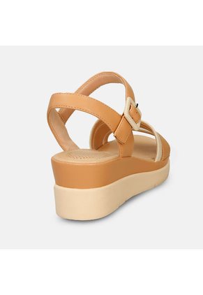 Sandalias Para Mujer Bata Comfit Camel Jilaria